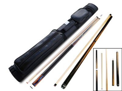 Combo deal! Champion CN-3 pool cue,  Zebra Jump and break cue,  2X2 Case set