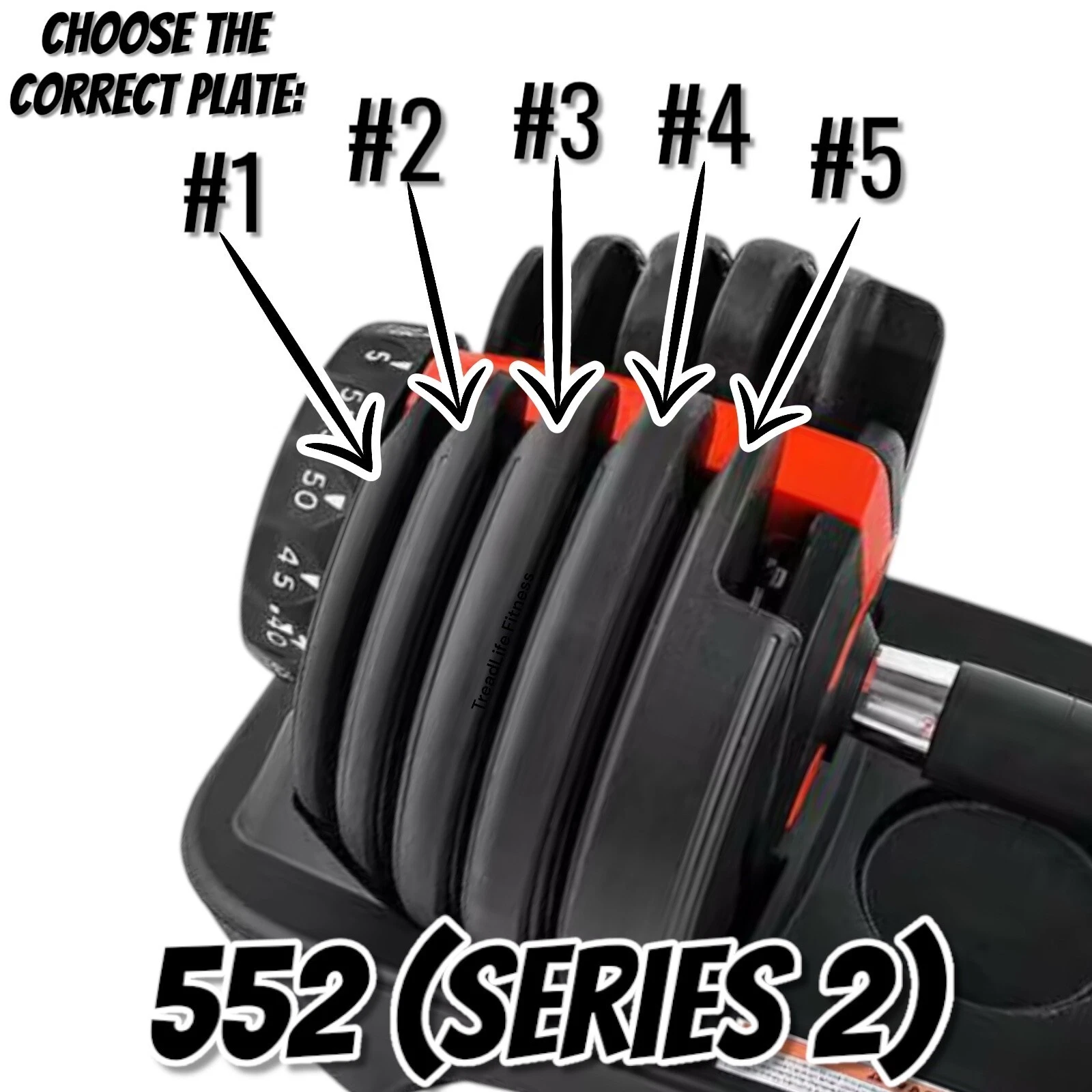 Replacement Weight Plates Compatible w/ Bowflex SelectTech 552 Series 2 Dumbbell