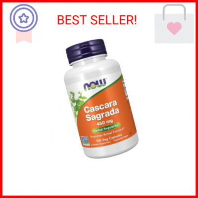 NOW Foods Supplements, Cascara Sagrada (Rhamnus purshiana) 450 mg, Herbal Regula