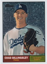 2010 Topps Heritage CHAD BILLINGSLEY Chrome Parallel #C118 Dodgers SN 1182/1961