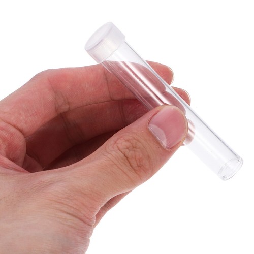 25 Stück Kunststoff Reagenzglas Aufbewahrung Klar Röhrchen mit Kappen Transparent - Bild 12 von 12