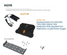 New Havis DS-DELL-426 Docking Station: Dell Toughbook's 5430 7330 5420 5424 7424
