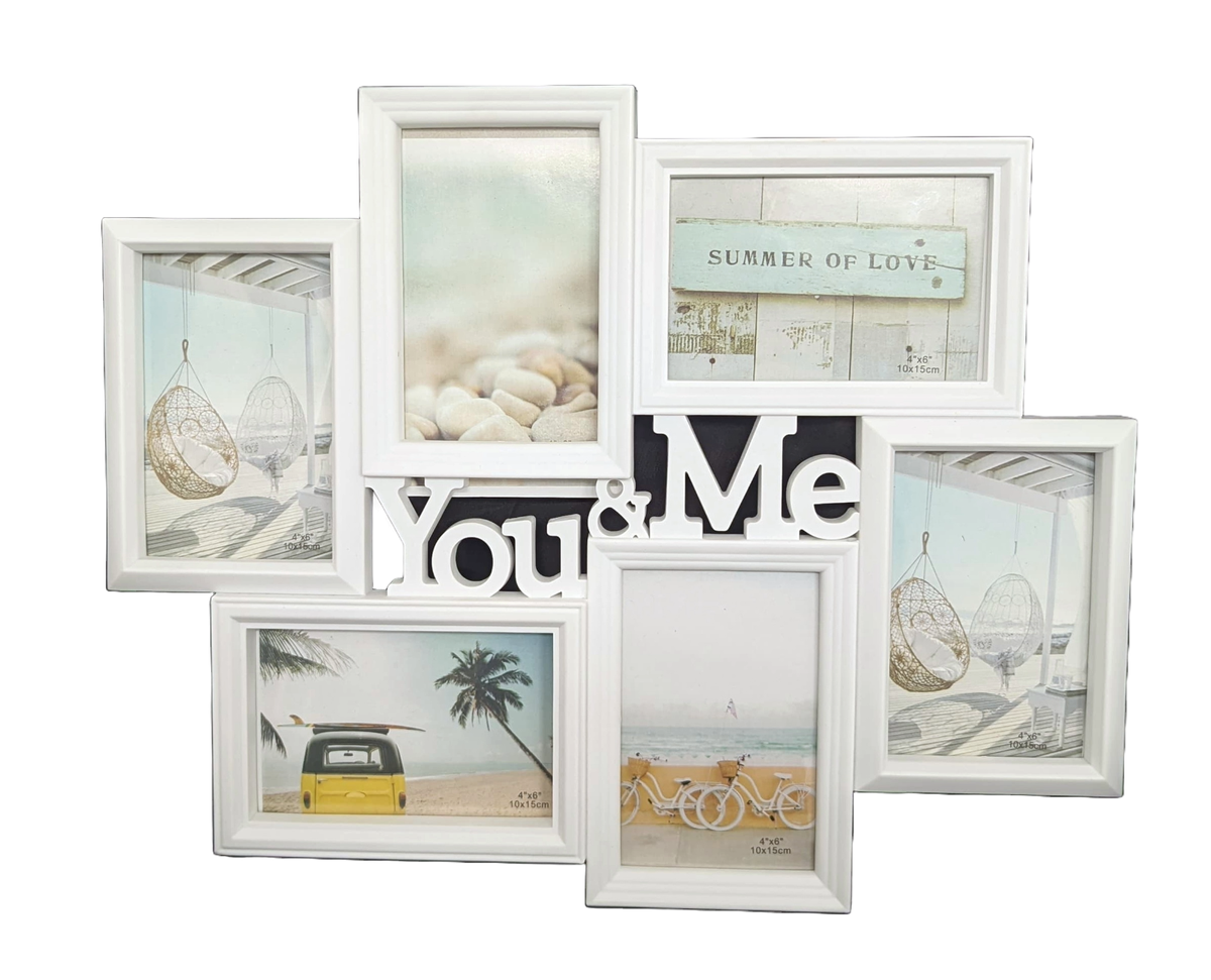 Cornice portafoto in legno, 10,2 x 15,2 cm, supporto da tavolo
