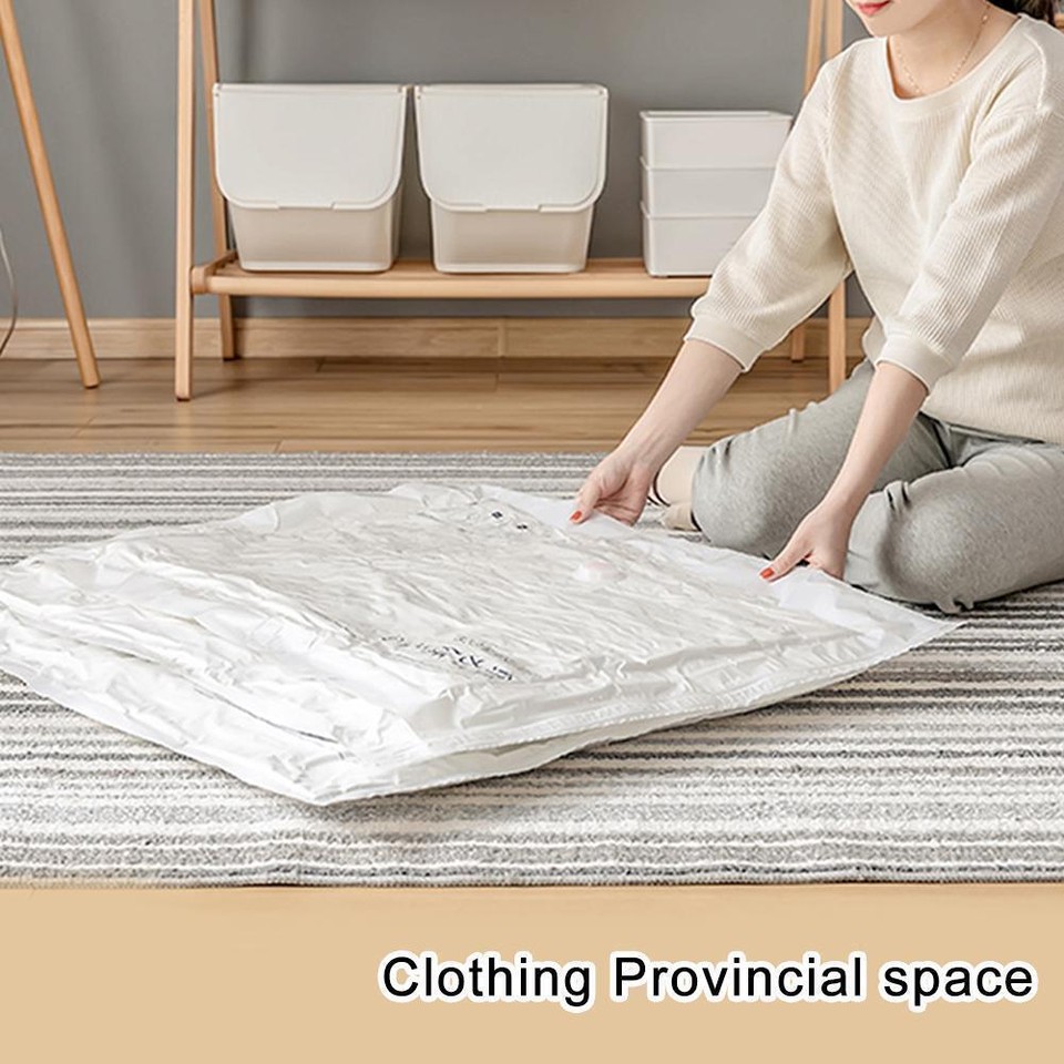 Large Jumbo Vacuum Storage Bags Space Saver Seal Clear Bag Compression