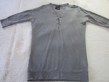 Express Womens Dress Size M Gray Sweatshirt 3/4 Sleeve