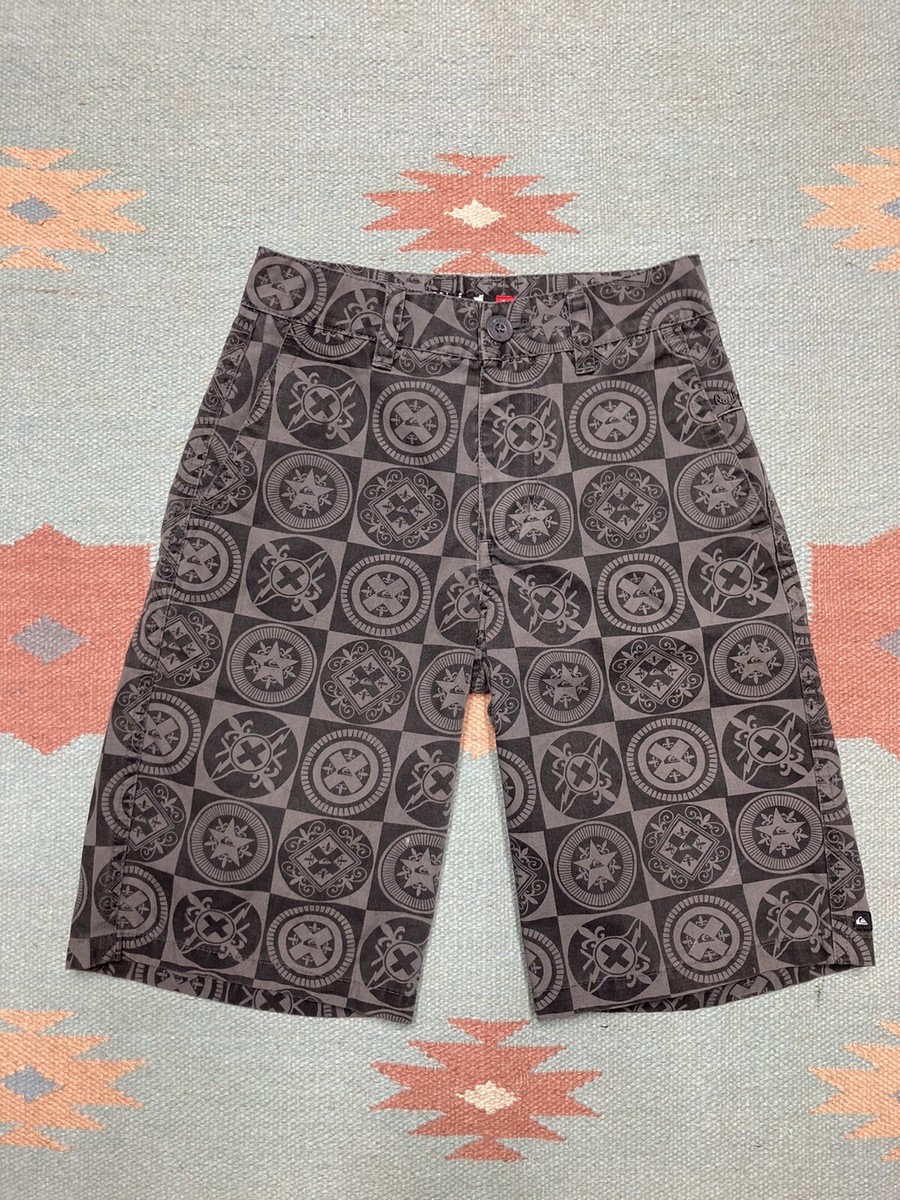 Vintage y2k quiksilver shorts chino all over print youth Vintage y2k quiksilver shorts chino all over print youth