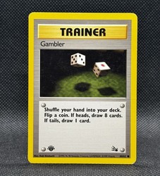 Gambler - 60/62 - Fossil - 1st Edition - Common Trainer