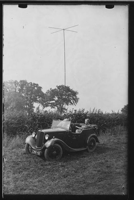#ad Mobile wireless station is fixed in a field Billinghurst Sussex En Old Photo AU $9.00