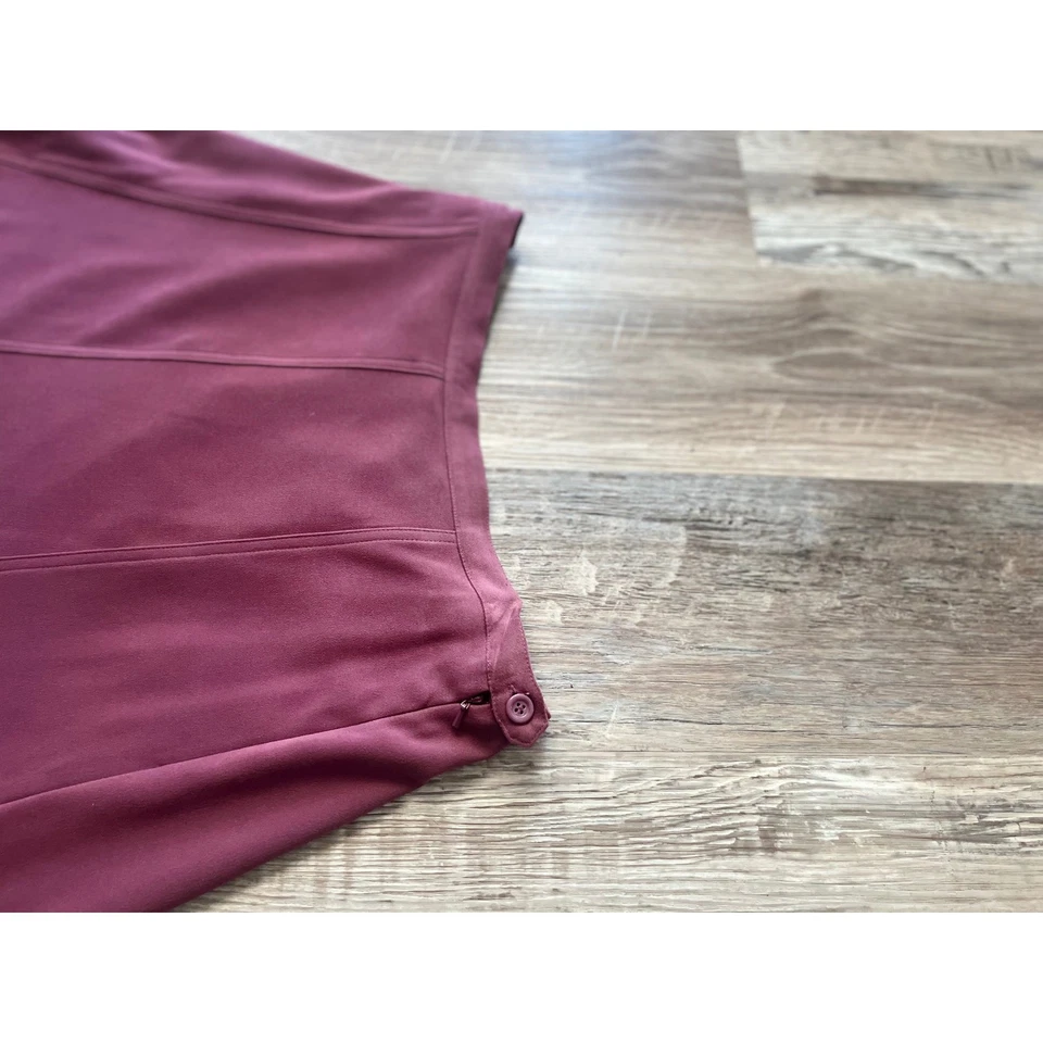 DENIM & CO. Women's Rose Midi Skirt Button Detail Flared A-Line Size L - Image 2 of 4