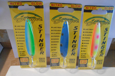 Michigan Stinger  Trolling Spoons Salmon Walleye  -3 3 /4'' Lot # 72