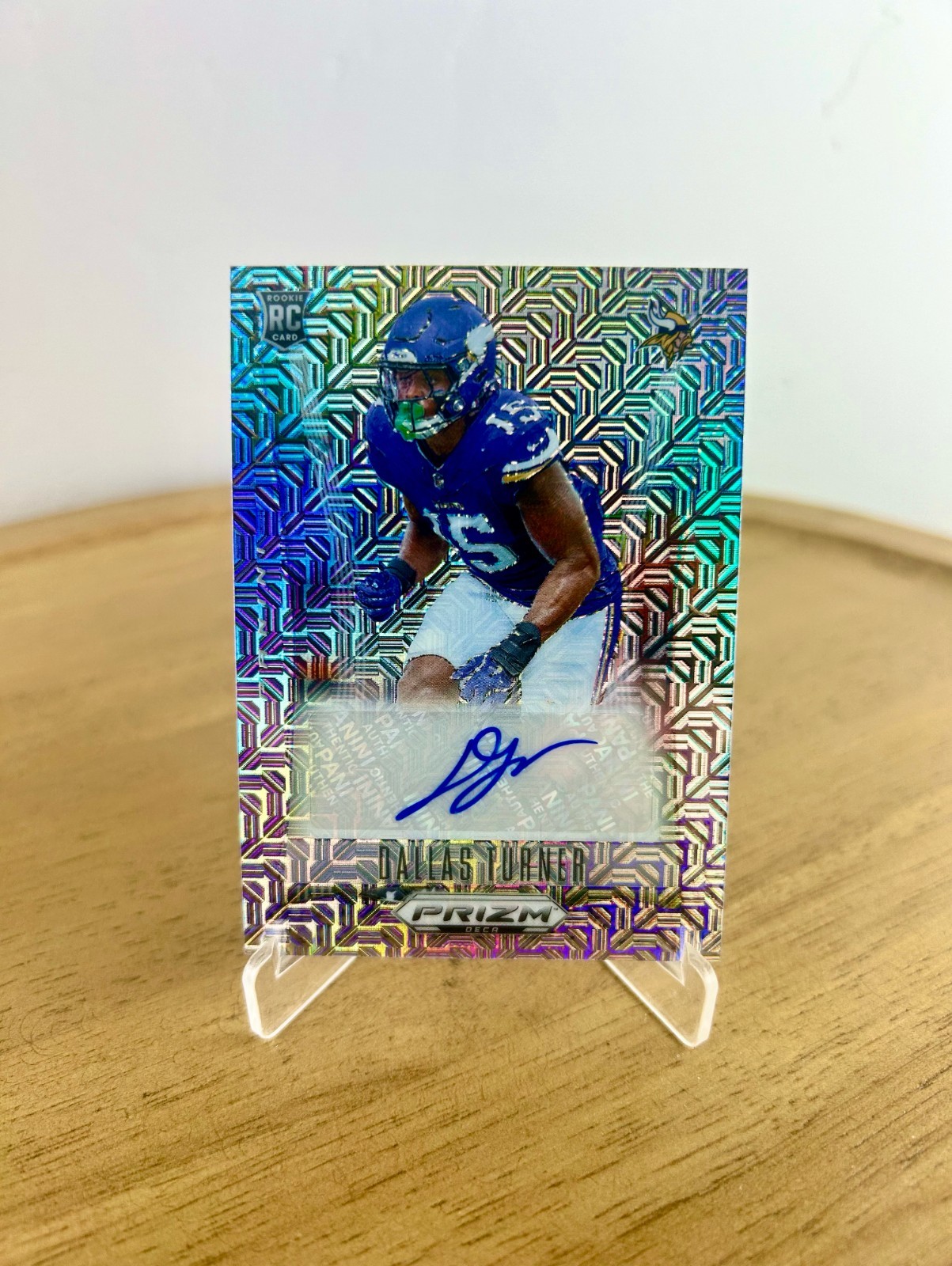 2024 Panini Prizm Deca Dallas Turner SIgnature-Mojo Prizm /25 Vikings