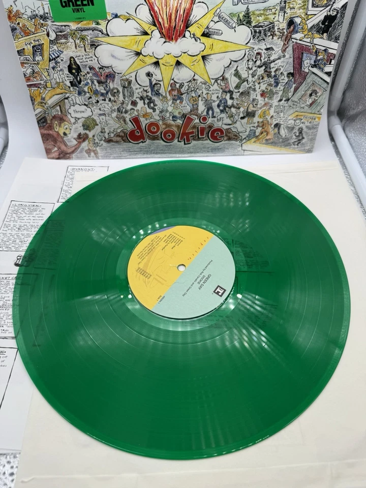 Green Day - Dookie - Rare Hot Topic Limited Translucent Green Vinyl - Image 3 of 3