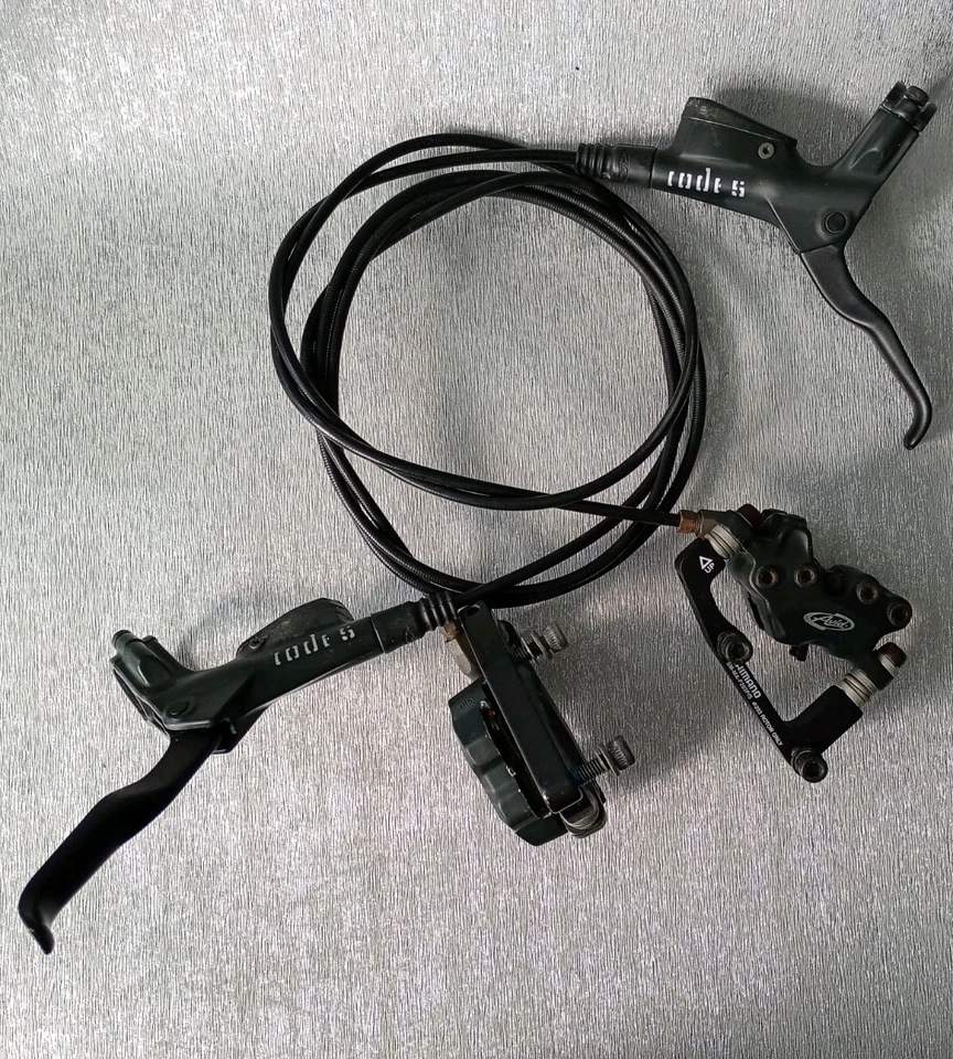 AVID CODE 5 SCHEIBENBREMSEN HYDRAULISCH VORNE UND HINTEN 203mm Disc MTB DH FREERIDE z429 - Bild 3 von 4