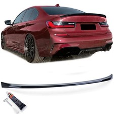 Sport Heckspoiler Lippe Schwarz Glanz mit ABE passend f�r 3er BMW G20 2019-2022