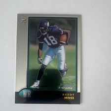Topps 1998 Bowman Chrome Randy Moss Rookie #182 Minnesota Vikings NFL Card