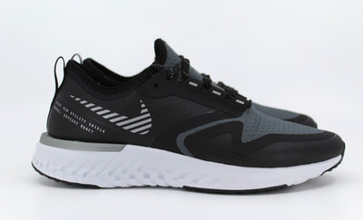 Nike Odyssey React 2 Shield Laufschuhe UK 4,5 schwarz silber BQ1672-003