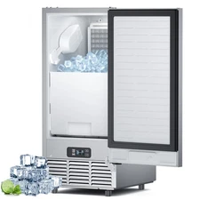Commercial Ice Maker Stainless Steel Undercounter Freestanding Ice Cube Machine