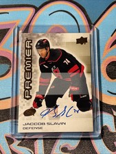 Jaccob Slavin Bronze Auto 2024-25 Upper Deck Premier Carolina Hurricanes (CH)