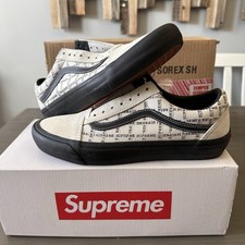Supreme x Vans Old Skool Pro Logo Pattern - White for sale | eBay