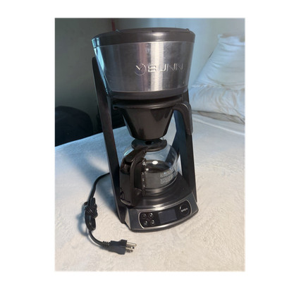 BUNN HB Speed Brew 10-Cup Filter Coffee Maker 3-Min Programmable Black/Silver