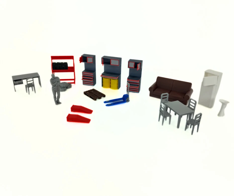 Diorama decoration Auto service furniture 1:43 Scale Model Car Accessory 1/43 - Image 4 of 4