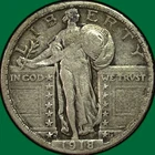 1918-D Standing Liberty Quarter Choice Very Fine VF+/XF Coin #40271