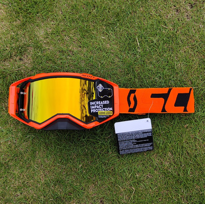 Scott Prospect Goggles USA MX ATV UTV Red Black Chrome Lens Heritage NIB