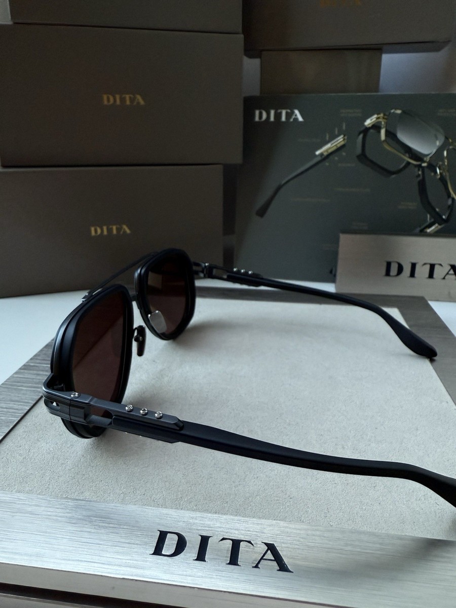 DITA VASTIK DTS441-A-02 Black Iron Dark Grey Lenses Men Sunglasses