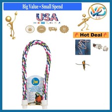 Pet Comfy Perch Large 36" Multi-Color Flexible Bird Perch for Parrots