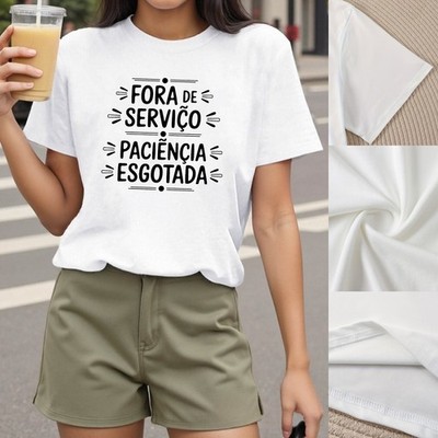 Ladies Short Sleeve Printed White T-Shirt (Free Ground Shipping within USA) ღ