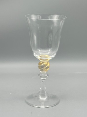 Nason Moretti mundgeblasenes Murano Weißweinglas
