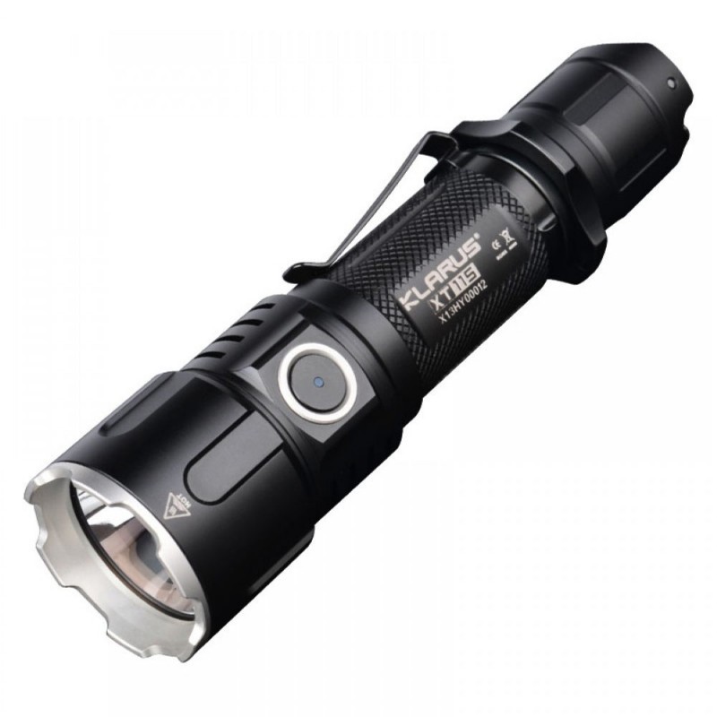 Lampe tactique rechargeable XT11S LED 1100 lumens noire pour securite