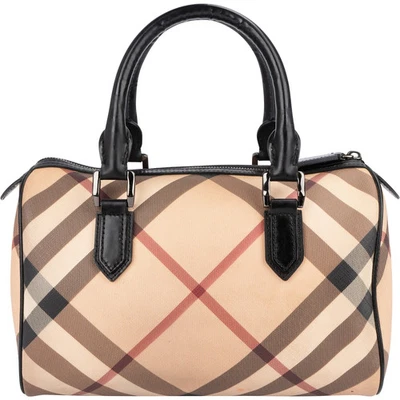 Burberry Nova-Check Monogram Boston Handbag Tasche - Bild 1 von 4
