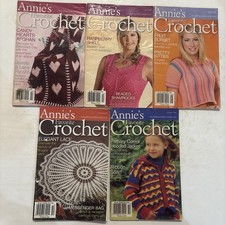 Lot of 5 Annie  s Favorite Crochet Magazines 2004-2006 