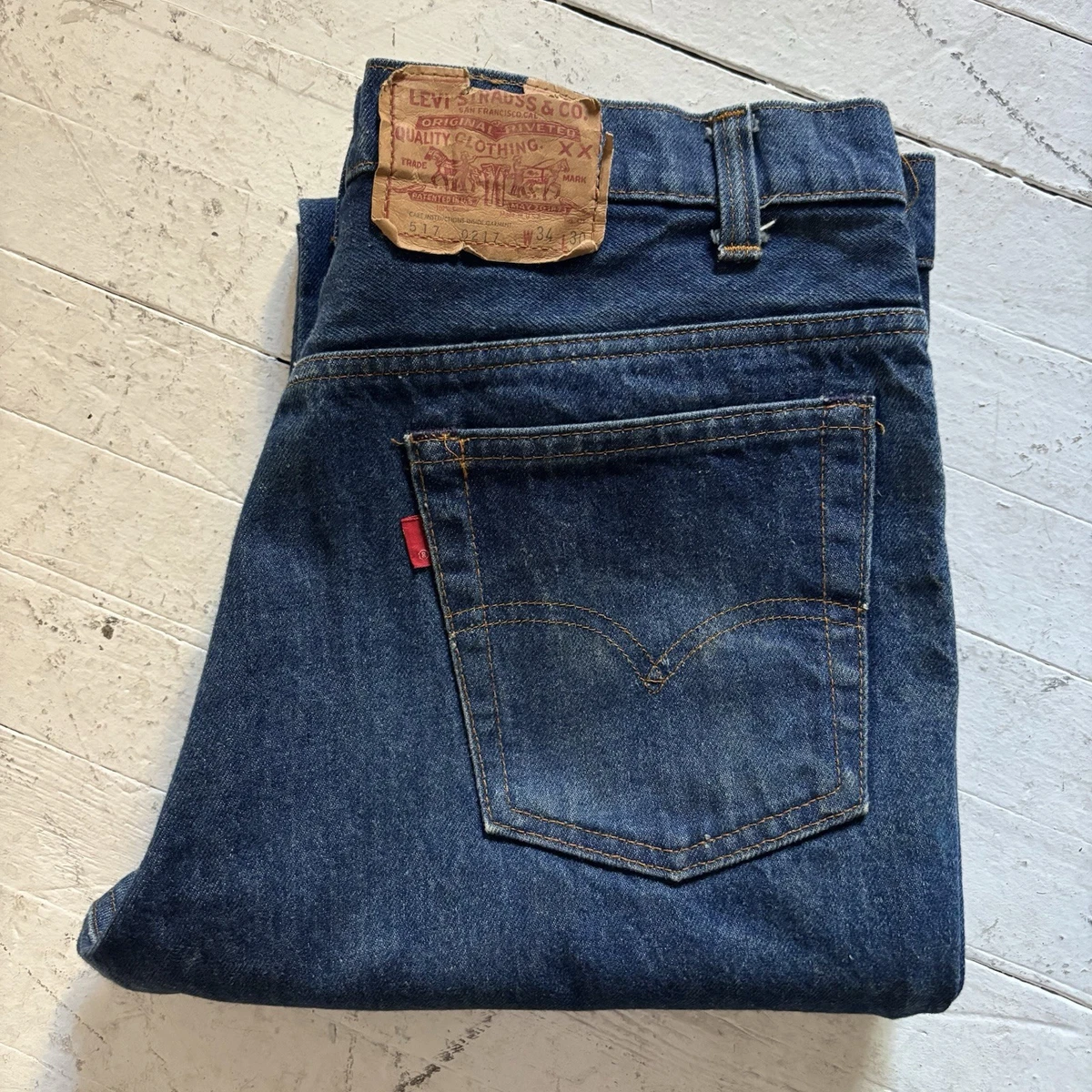 パンツ 00s Levi's 517-0217 Straight Denim BIG E Levis 517 0217 In Men's Vintage Jeans for sale | eBay