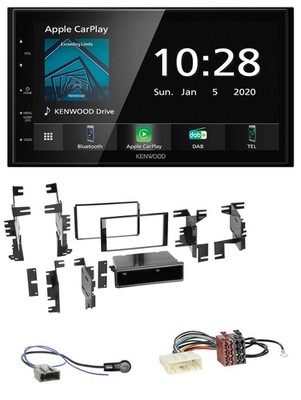 Kenwood Bluetooth MP3 DAB USB 2DIN Autoradio für Nissan Versa Tiida C11 2007-201