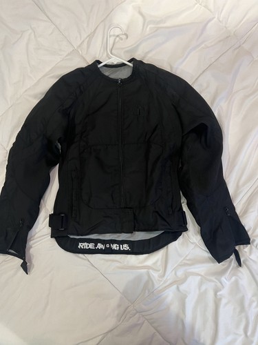 Icon Merc Womens Large Black Motorcycle Riding Asphalt Technologies EUC ...