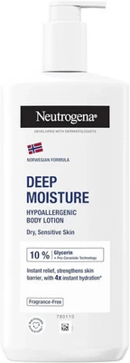 BRANDED Neutrogena Norwegian Formula Deep Moisture Hypoallergenic Body Lotion (1x 400ml)