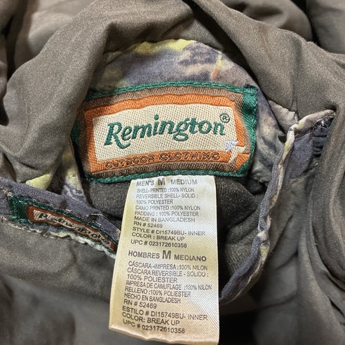 Remington 4 In 1 Reversible Mossy Oak Break Up Camo Hunting Coat Jacket Size M - Picture 6 of 6