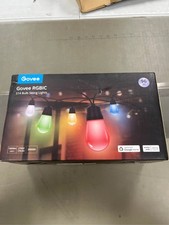 Govee Smart Outdoor String Lights H7021, RGBIC Warm White 96ft 2 Ropes of 48 18