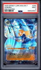 2025 DISNEY LORCANA EN 7-ARCHAZIA'S ISLAND 205 AURORA - WAKING BEAUTY PSA 9