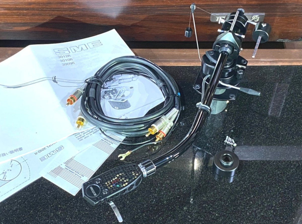 SMEトーンアーム3010R SME 3010-R BLACK Tonearm Rare with SME Shell, Cable Tested
