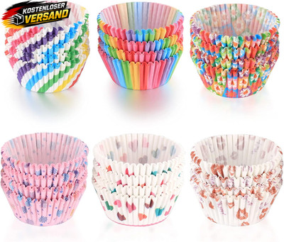 600 Stück Backförmchen Papier für Muffins Cupcakes Party Geburtstag Hochzeit
