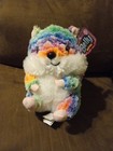 New Nanco Plush Hamster Belly Buddies Multicolor Rainbow Stuffed Animal Doll 9”