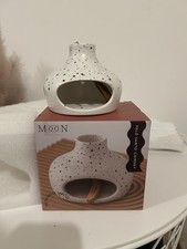 Moon-Palo Santo /Sage Holder Ceramic Incense Burner Chimney With Palo Santo Wood