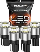 194 LED Bulbs 6000K White, License Plate Li Color: WhiteSize: T10/194 - 4 Pack