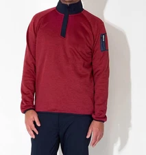 Abacus Sportswear Us Arden Midlayer Half Zip Pullover Cranberry
