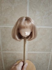Landoudou Wig 1/6 BJD Doll 6"/16cm Soft Mohair Short Bobo Hair w/ Bangs Girl Toy
