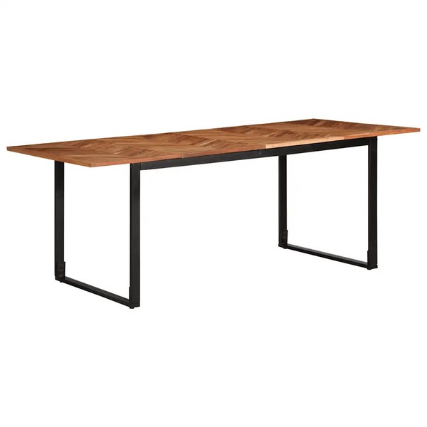 Esszimmertisch Rechteckig 200X100X75 Cm Aus Massivholz Akazie-image