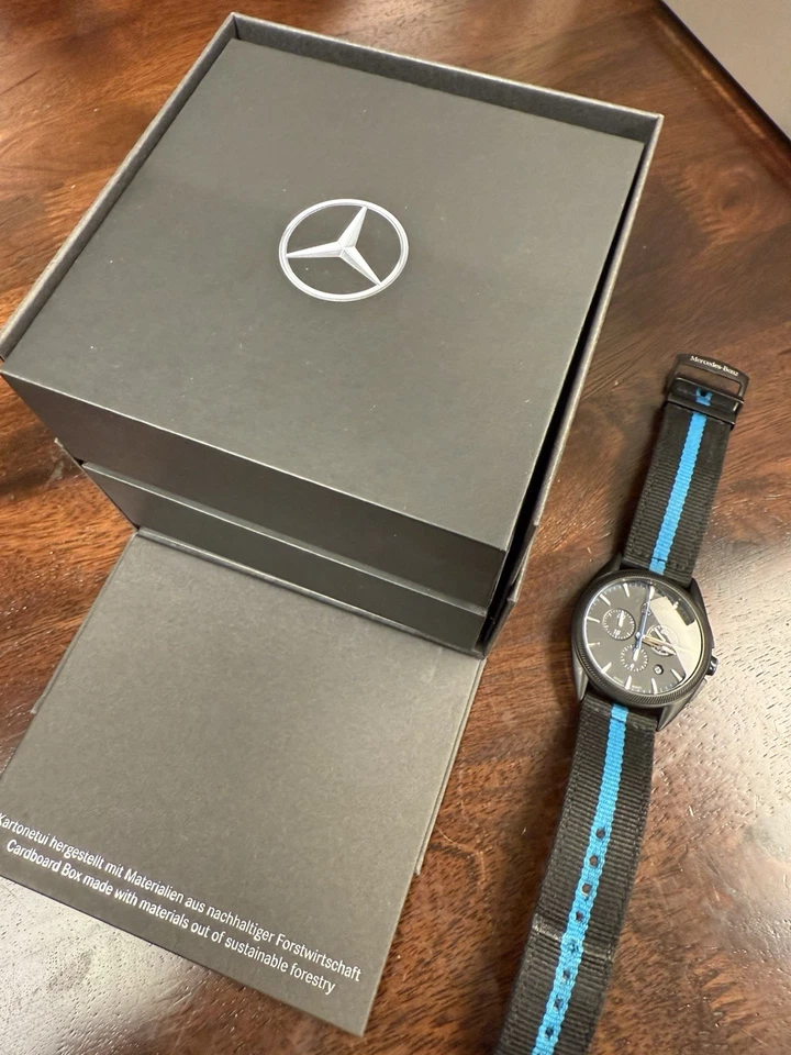 Mercedes Benz AMG Motorsport Racing Car Accessory Swiss Made Chronograph Watch - Image 2 of 4